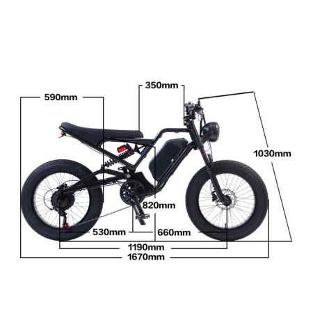 Электро велосипед Akez, 1500w, 18Ah 
